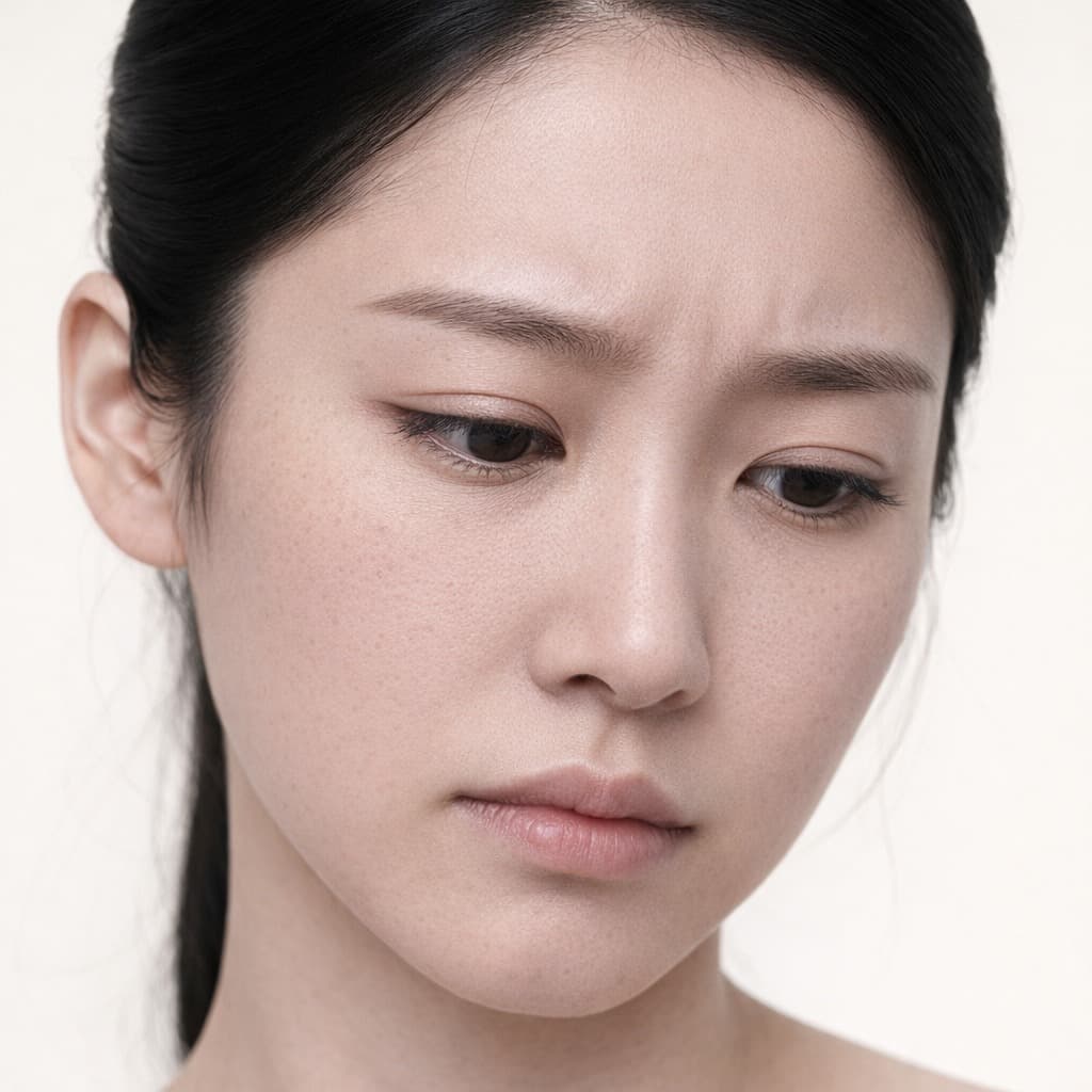 얇고 치밀도 낮은 피부
