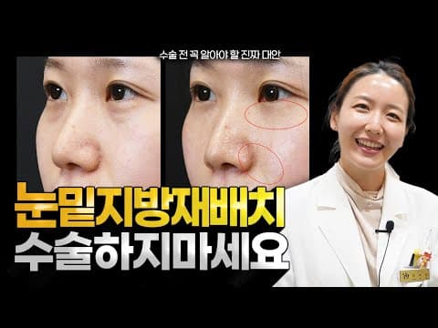 ⚠️Don't get under-eye fat repositioning surgery if you have these issues. You can fix it with non...